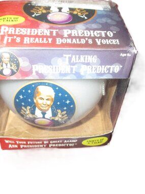 Talking President Predicto  Donald Trump Fortune Teller Ball Lights up an Talks